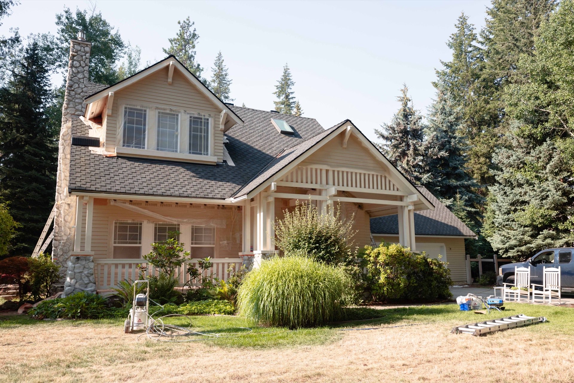 Craftsman home exterior painted by War Horse Painting in Hayden, Idaho
